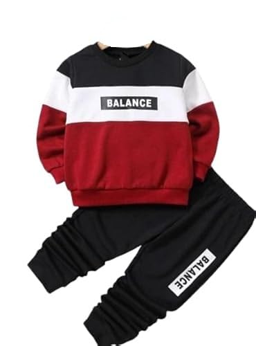 Kids Dress for Boys | Printed Boy's Cotton Full Sleeves Sweatshirt and Pant Set |