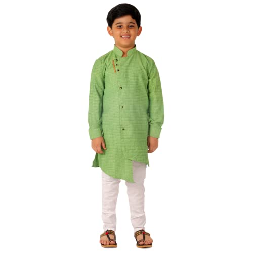 Boy's Cotton Solid Kurta Pajama Sets For