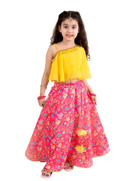Girl's Polyester Lehenga Choli