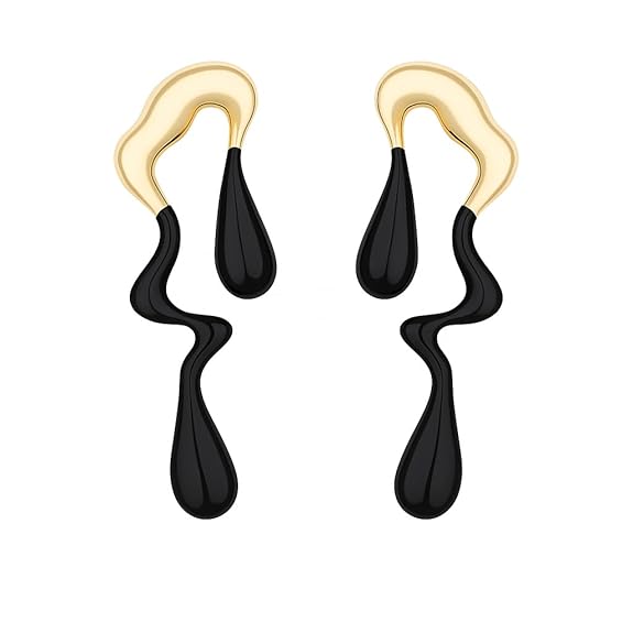 Abstract Drip Design Earrings in Trendy and Modern Look | gift for her,gifts for womens & gilrls
