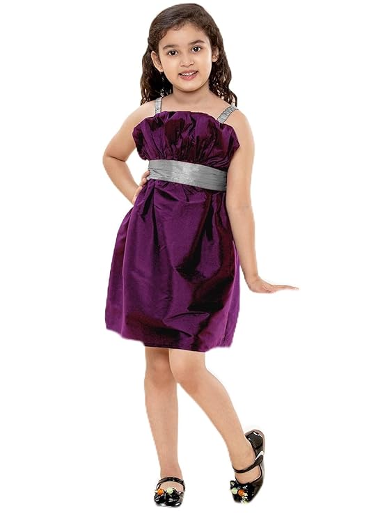 Girl's Cotton A-Line Above The Knee Dress