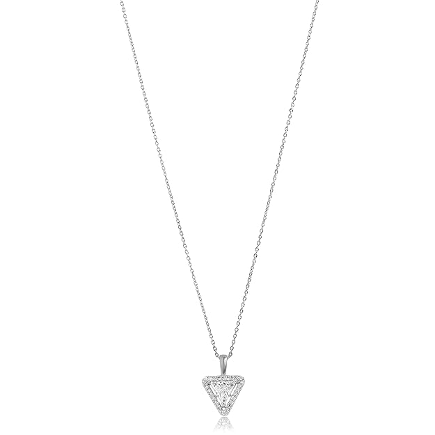 Swarovski Crystal Pendant Locket Chain Western Fashion Necklace. Birthday Gift for Women, Girls & Ladies. Statement Minimal Neckpiece Dainty Jewellery.