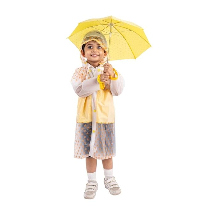 Rainwear For Girls - Pack Of 1 | Clear Pink | Raincoat For KIDS | Raincoat For School
