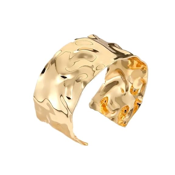 Gold Plated Latest Stylish Kada Bangle Cuff Bracelet for Women & Girls