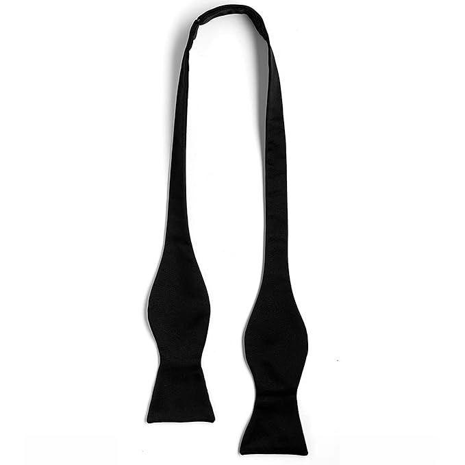 Men's Premium Velvet Butterfly Bow Tie – Elegant Handmade Black Bow Tie for Formal, Wedding | Black