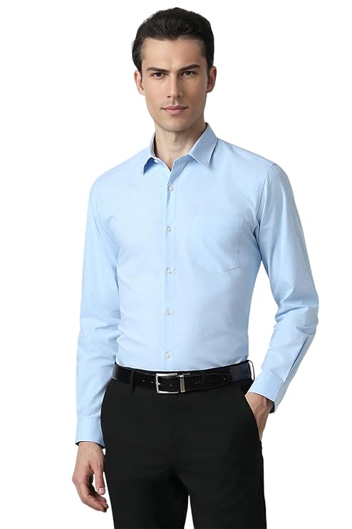 Men's Everyday Solid Slim Fit Full Sleeve Formal Shirt | Cotton-Rich