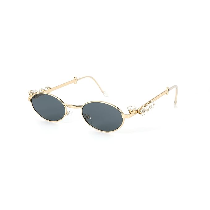 Sunglasses -Gold for Men & Women | Stylish Unisex Goggles | Trendy Shades | Designer Eyewear | UV Protection Frame |