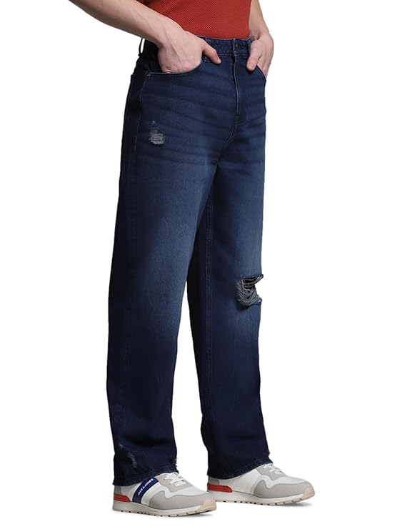 Men's Mid Rise Loose Jeans