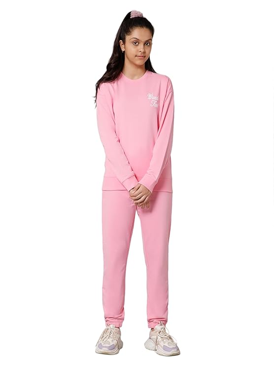 Girls Printed Tracksuit Co-ords Set