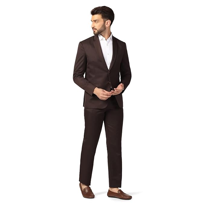 Mens Slim Fit Two Piece Suit Set