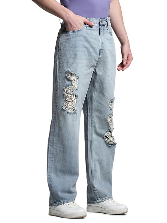 Men's Mid Rise Loose Jeans