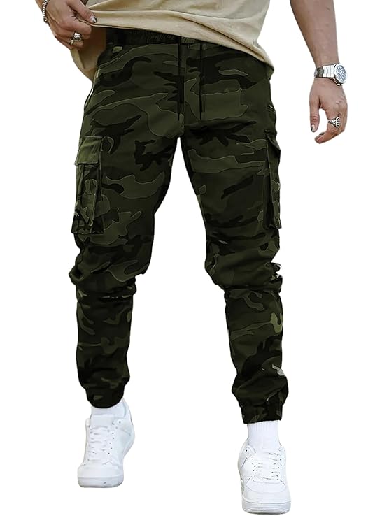 Men's Regular Fit Low Rise Cargo || Cotton Pants