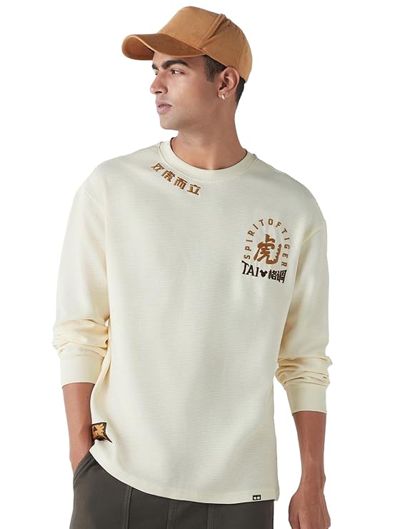 Men's Textured Oversized Fit T-Shirt