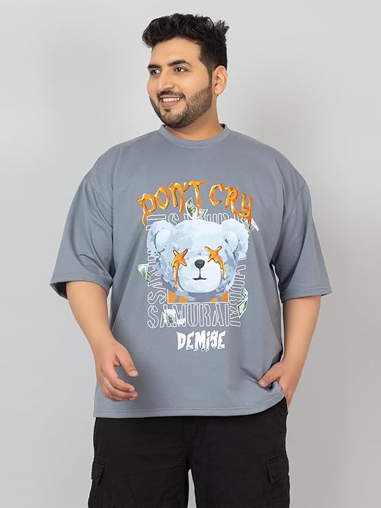 Men's Plussize Oversized Half Sleeves T-Shirt
