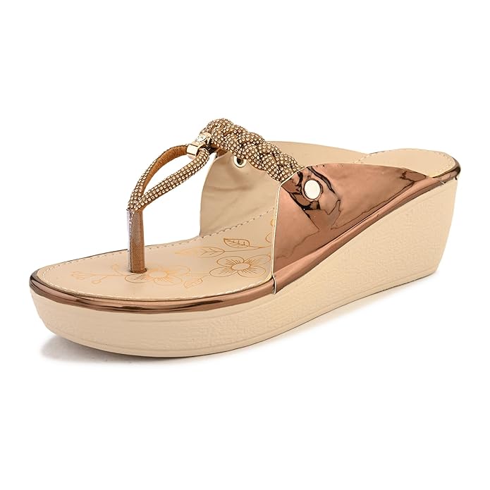 Women's Wedge Heel Sandals | Stylish Slip-On Sandals for Ladies | Soft Cushioned Footbed for Comfort | Elegant & Trendy Design | Lightweight and Durable Fashion Footwear
