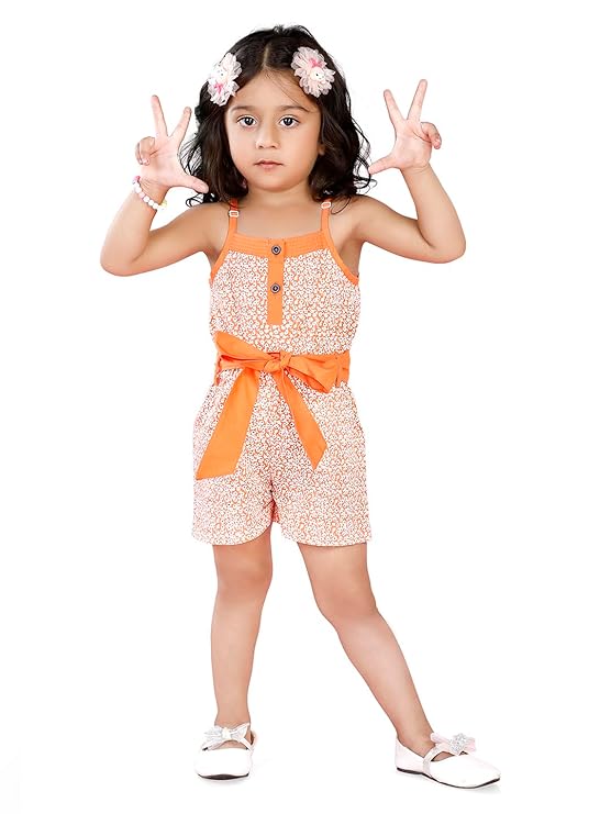 Strap Jumpsuit for Girls Stylish Western Dress_Floral Print