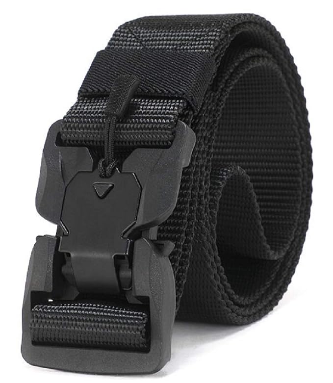Synthetic Quick Release Buckle Nylon Belt for Men | Men's Nylon Belt (Free Size)