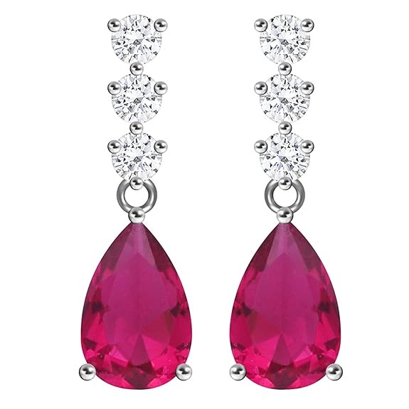 Silver Vintage Wine Earrings | Gifts for Girlfriend, Gifts for Women and Girls |