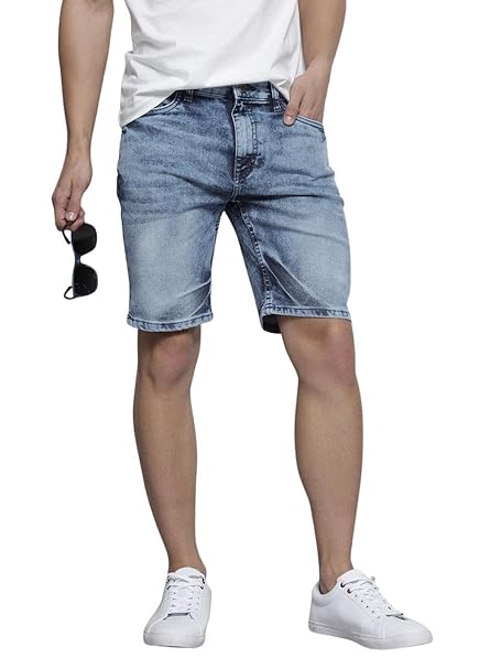 Men's Straight Fit Denim Shorts