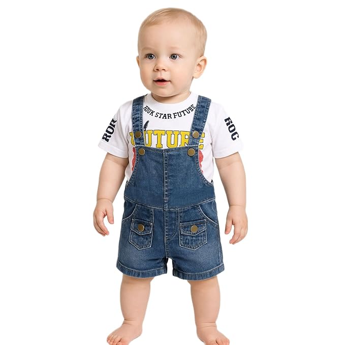 GRAB Kids children Baby Denim Dungarees