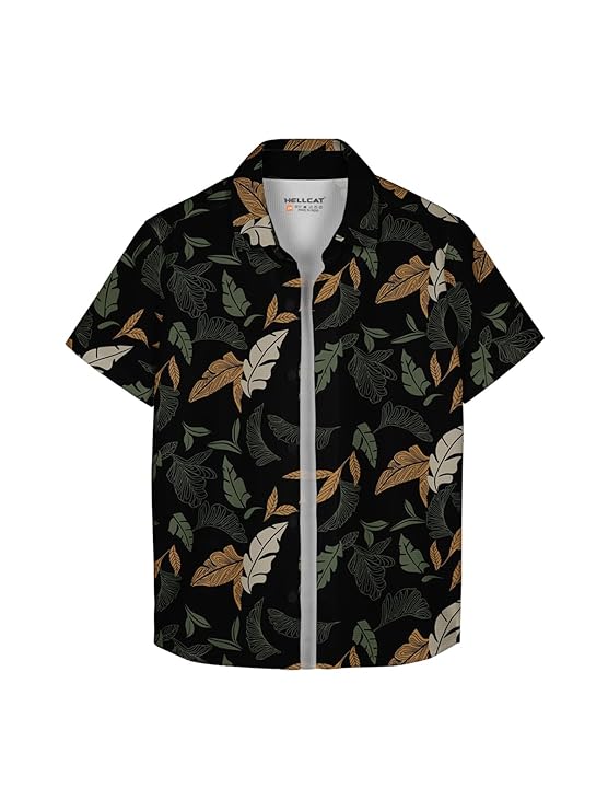 Yellow Trendy Regular Fit Printed Causal Shirt for Boys