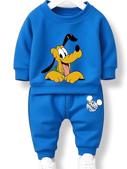 Mickey cotton Kids Coords matching Tshirt and pant set with character print (Pack of 1)
