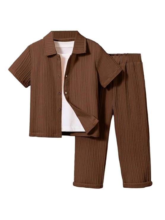 SHIRT AND PANT FOR BOYS| COORDINATED_OUTFIT |TWO-PIECE SET FOR BOYS|