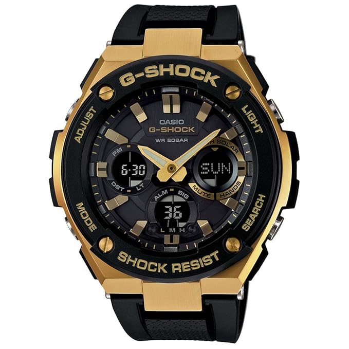 Digital Black Dial Men Watch Black Resin Strap
