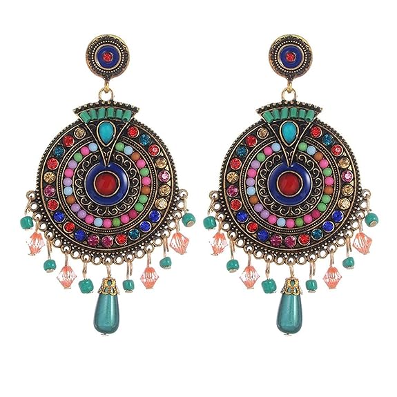 Jewellery Bohemian Multi-Color Earrings for Girls and Women