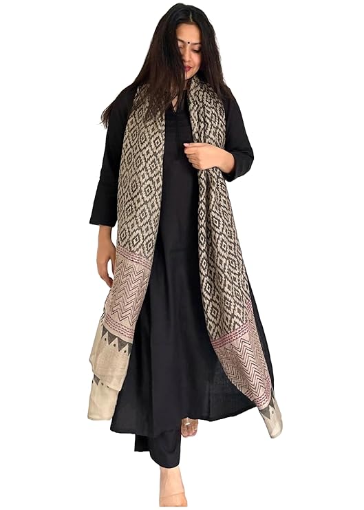 Women's Rayon Blend Straight Solid Kurta with Pant & Dupatta