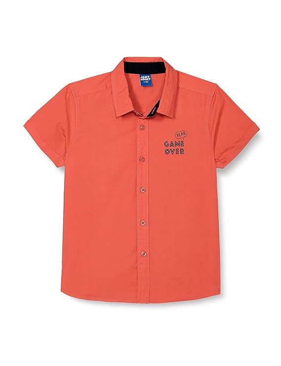Solid Regular Fit Boys Set | 100% Cotton Half Sleeve Shirt |
