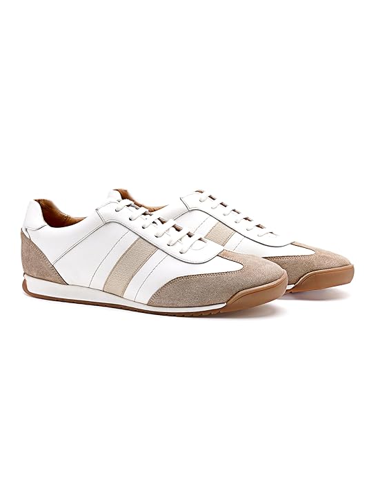 Mens Smart Casual Leather Sneakers