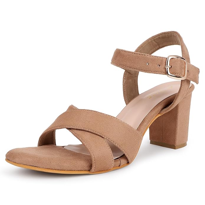 Block Heels Sandals For Women, Dusky Stylish & Comfortable Footwear