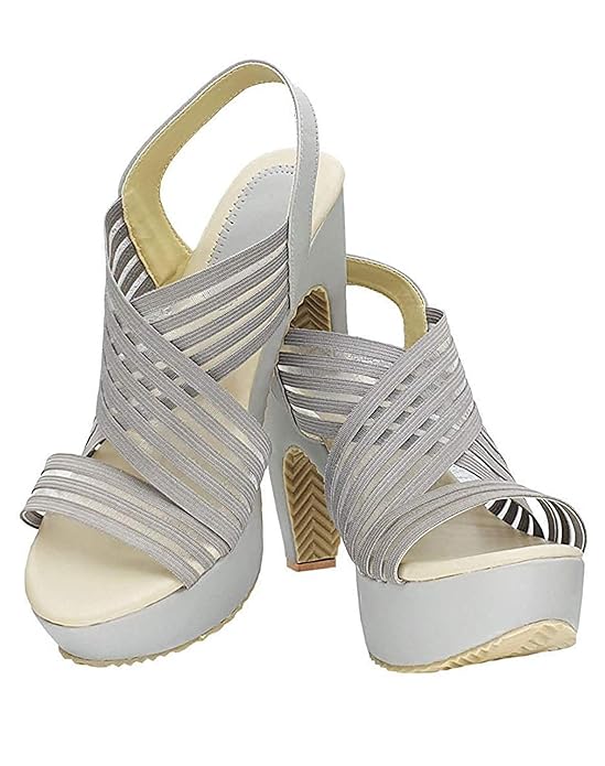 Chunky Heels Sandal Summer Gladiator Open Toe Casual Adjustable Strap Heel Shoes Sandal for Women's and Girls