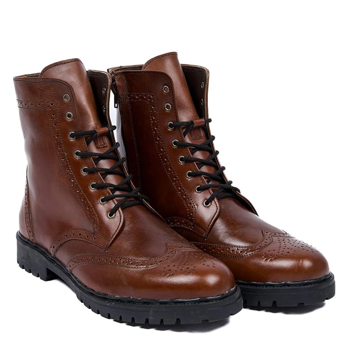 Leather Shoes for Men Leather | Stylish, Comfortable & Durable Formal and Casual Footwear Brown