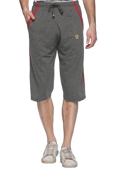 Men's Mid Rise Regular Fit Capris