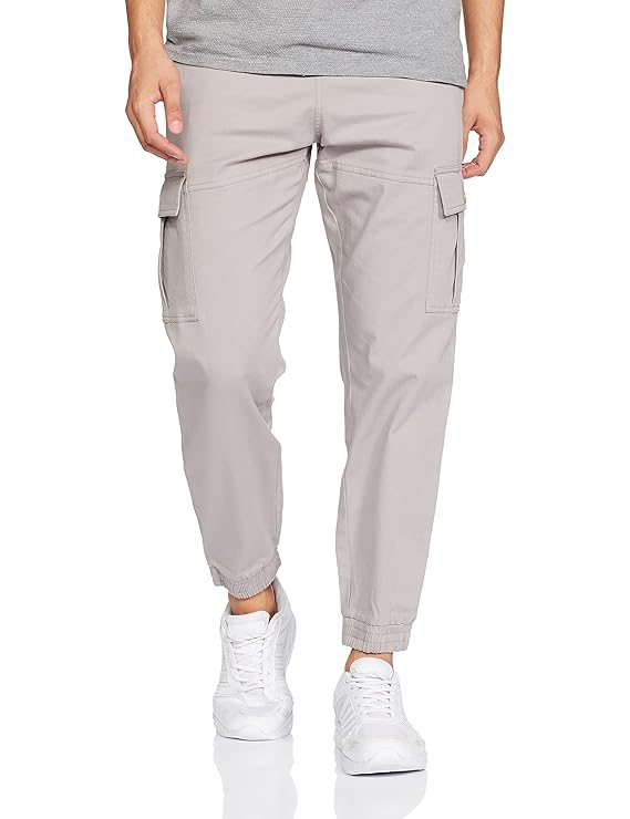 Symbol Men's Stretchable Slim Fit Cargo Jogger Pants | Chinos | Casual Trousers