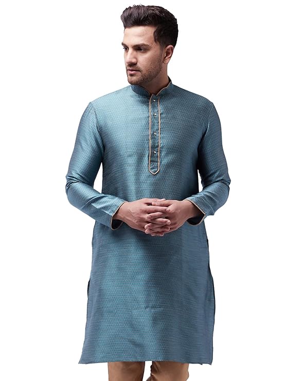 Mens Silk Blend Kurta