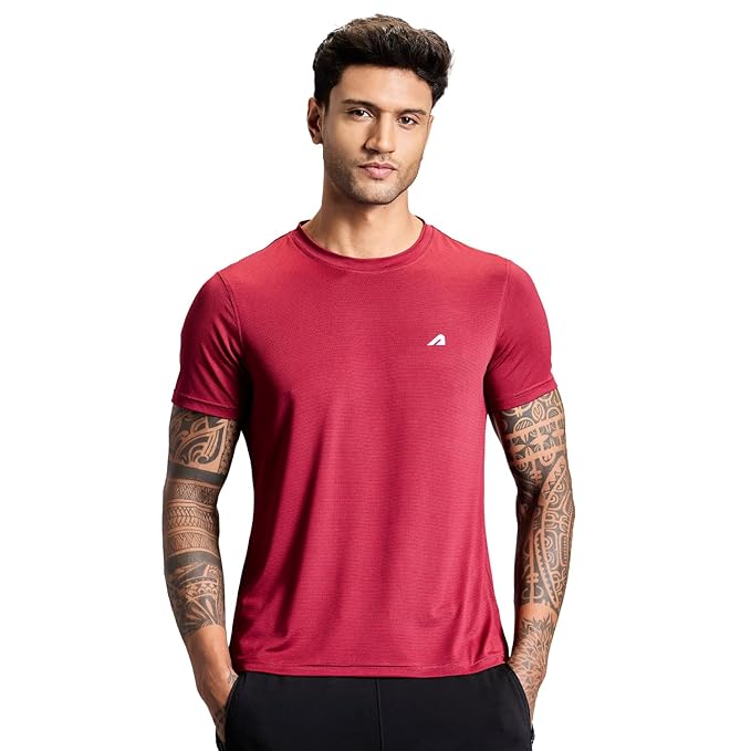 Gym Regular Fit T Shirt for Men Round Neck