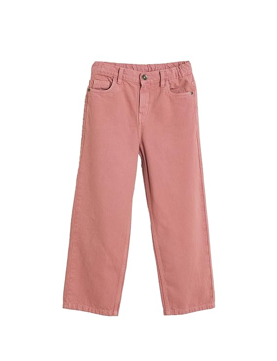 Symbol Girls Cotton Wide Leg Fit Jeans | Casual Denim